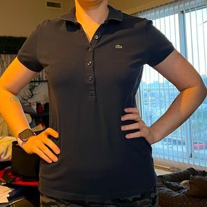 Lacoste dark navy polo shirt